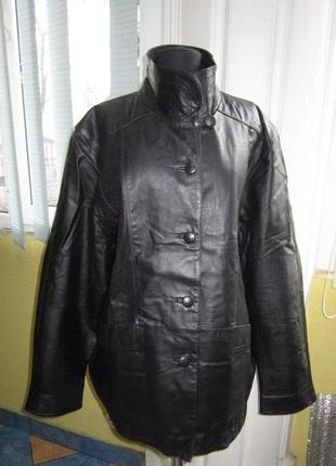 Большая женская кожаная куртка canda  (c&a).  лот 1003