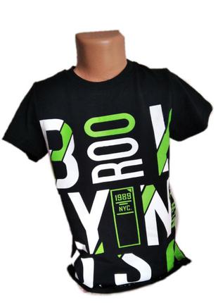 Новая футболка для мальчика черного цвета zara 8-14 лет