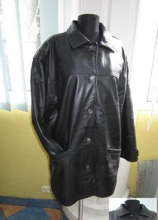 Большая женская кожаная куртка lekra. германия. лот 1006