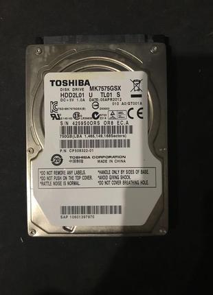 Жорстку диск(HDD)TOSHIBA,Disk drive HDD2L01,750GB