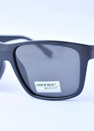 Фирменные солнцезащитные матовые очки matrix polarized  mt8504