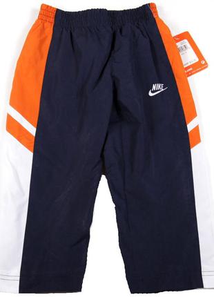 Штаны спортивные с оранжевой полосой nike