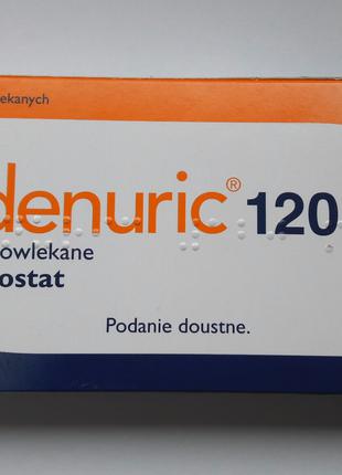 Adenuric 120 мг на 28 таблеток Аденурік(Фебуксостат) від подагри