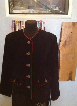 Замшевый пиджак - куртка бренда landhausmoda, р. 46-48