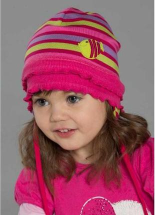 Детская шапочка с завязками, 50-52, польша.