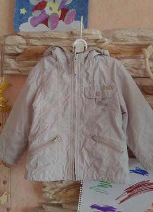 Утеплённая ветровка, осенняя курточка, весенняя куртка 2-3 года