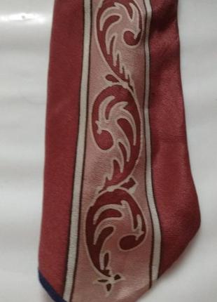 Бордовый с принтом оригинальный советский ссср мужской галстук