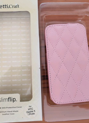 Чехол Vetti Craft Slim HTC Desire X Diamond -Pink