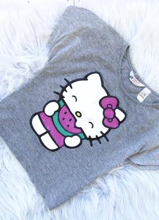 Стильная футболка топ h&m hello kitty