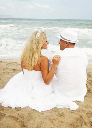 Свадебное пляжное платье