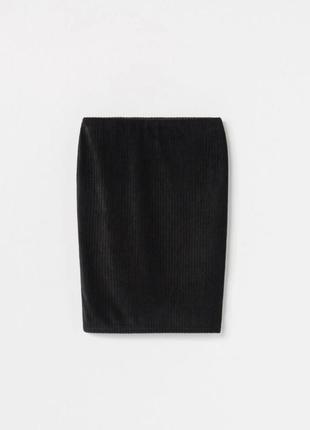 Reserved новая мини-юбка в рубчик девочке р. 116, 158