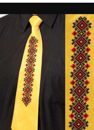 Вышитый атласный галстук alternative- design