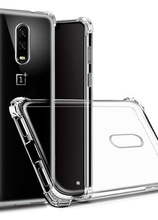 OnePlus 7 чехол AirBag противоударный силиконовый прозрачный