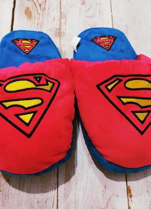Домашние тапочки супермен комикс