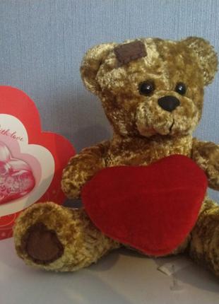 Чудовий подарунок Плюшевий Ведмедик Тедді Teddy Bear 18 см CE для