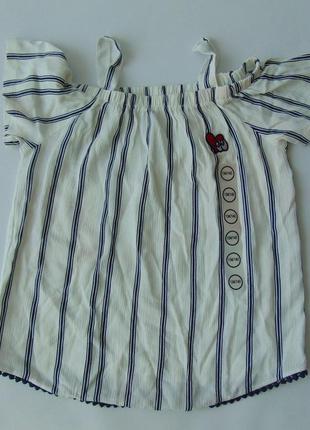 Легкая блуза с открытыми плечами tally weijl 134-140