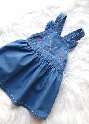 Стильный джинсовый сарафан платье mothercare