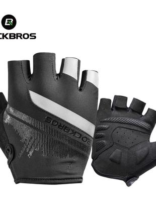 Велоперчатки без пальцев Rockbros S247BK велосипедные перчатки