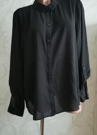 Блуза классическая, черная