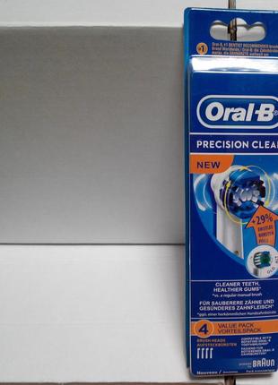 Braun Oral-B Precision Clean 4 шт NEW насадки на Зубные электро щ