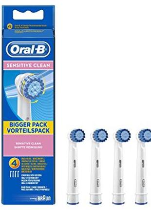 Braun oral-b sensitive clean 4 шт насадки на Зубные электро щетки