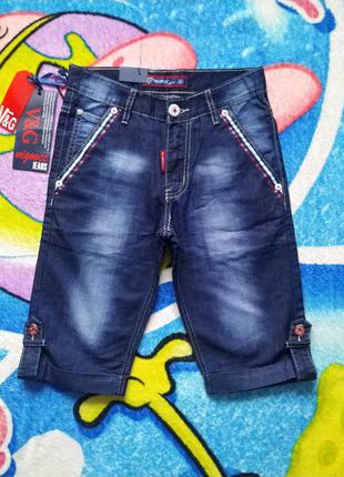 Новые джинсовые шорты,бриджи для мальчика 10-11 лет