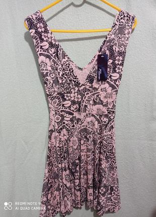 🔥 распродажа❗🔥 новое короткое платье без рукавов летнее розовы...