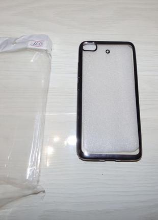 Чехол silicon case silver для xiaomi mi5s с блестящим зеркальн...