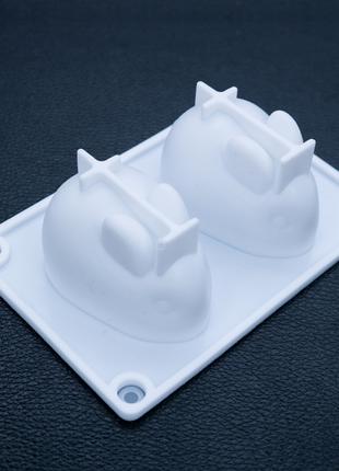 3D пасхальная силиконовая формочка кроликов для десерта, желе ...