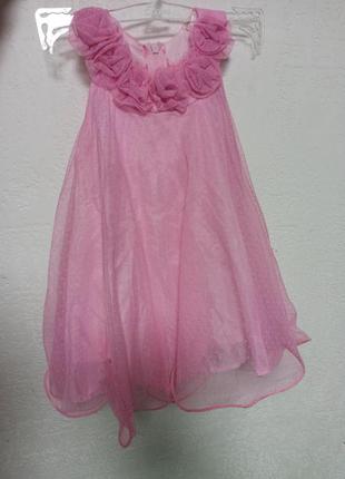Краcивое нарядное розовое платье для торжественных событий))