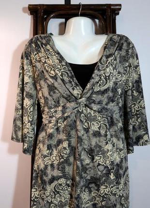 Модная блузка туника реглан свитшот