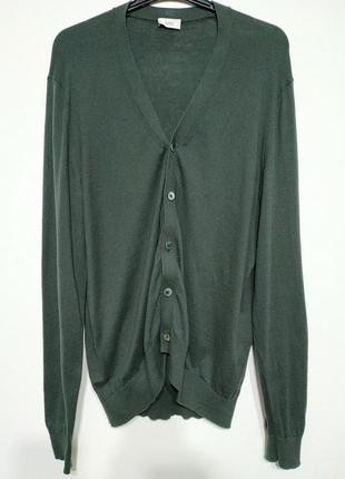 Xl 52 сост нов closed кардиган кофта свитер серый зелёный zxc