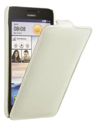 Чехол-флип Avatti Huawei G730D Slim Flip white