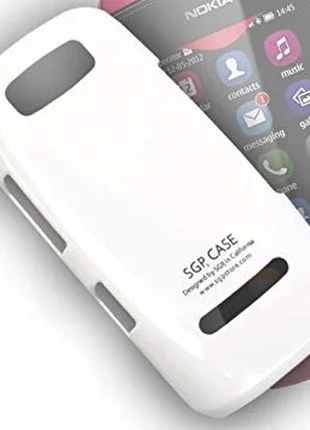 Чохол накладка SGP Case для Nokia 305 -білий