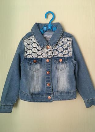 Джинсовая куртка на девочку 2-3 года, куртка 2-3 роки