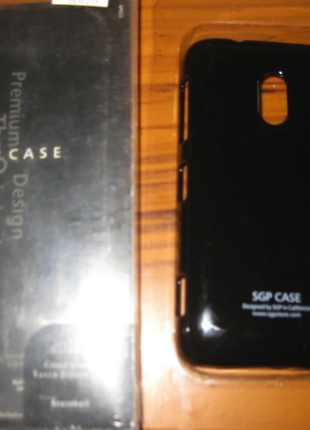 Чехол накладка SGP на Nokia Lumia 620-черный.