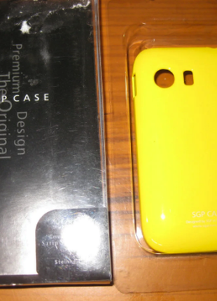 Чехол накладка SGP для Samsung Galaxy Y S5360-желтый