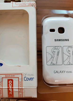 Чехол-накладка  Samsung S6102 -Young Duos White