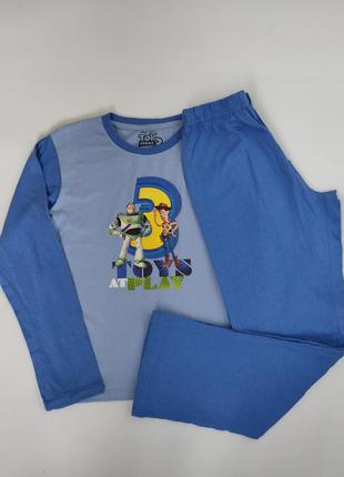 Синяя, голубая пижама штаны,  кофта история игрушек 3 disney p...