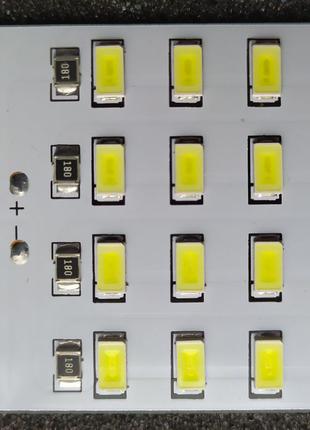 Світлодіодна лампа панель micro USB 5 вольт 16 світлодіодів