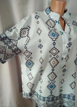 Легкая блуза, большой размер   №7bp