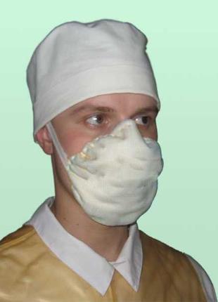 Респиратор, маска защитная для лица  на затяжках Лепесток-40 (...
