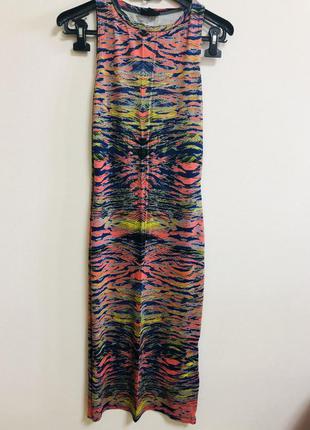 Сукня літня міді з натуральної тканини topshop