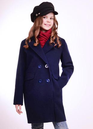 Кашемировое демисезонное пальто для девочки luxik