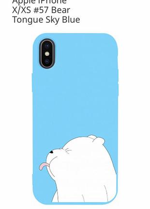 Силиконовый чехол для iphone x/xs