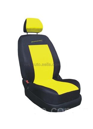 Чехол Sport Line черный с желтыми вставками (на передние сидения)