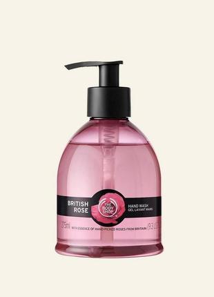The body shop! british rose жидкое мыло для рук роза с дозатором