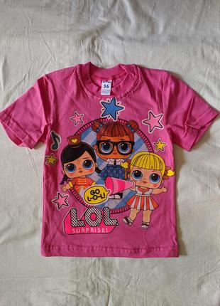 Детская футболка лол, lol, 98-104 см