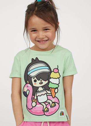 Детская футболка h&amp;m &amp; toca life на девочку 31001