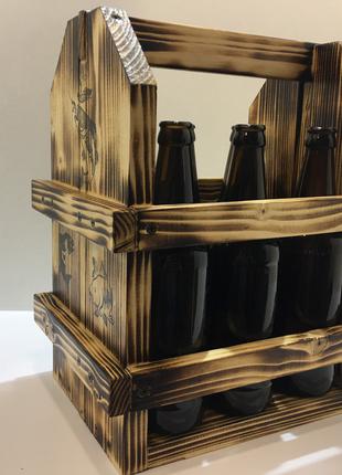 Деревянный ящик ручной работы под пиво и не только